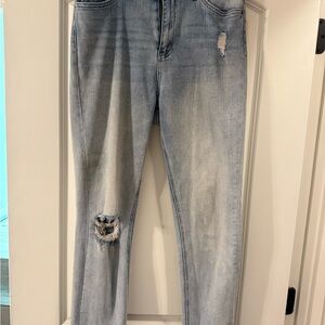 Distressed Light Blue Women's Jeans